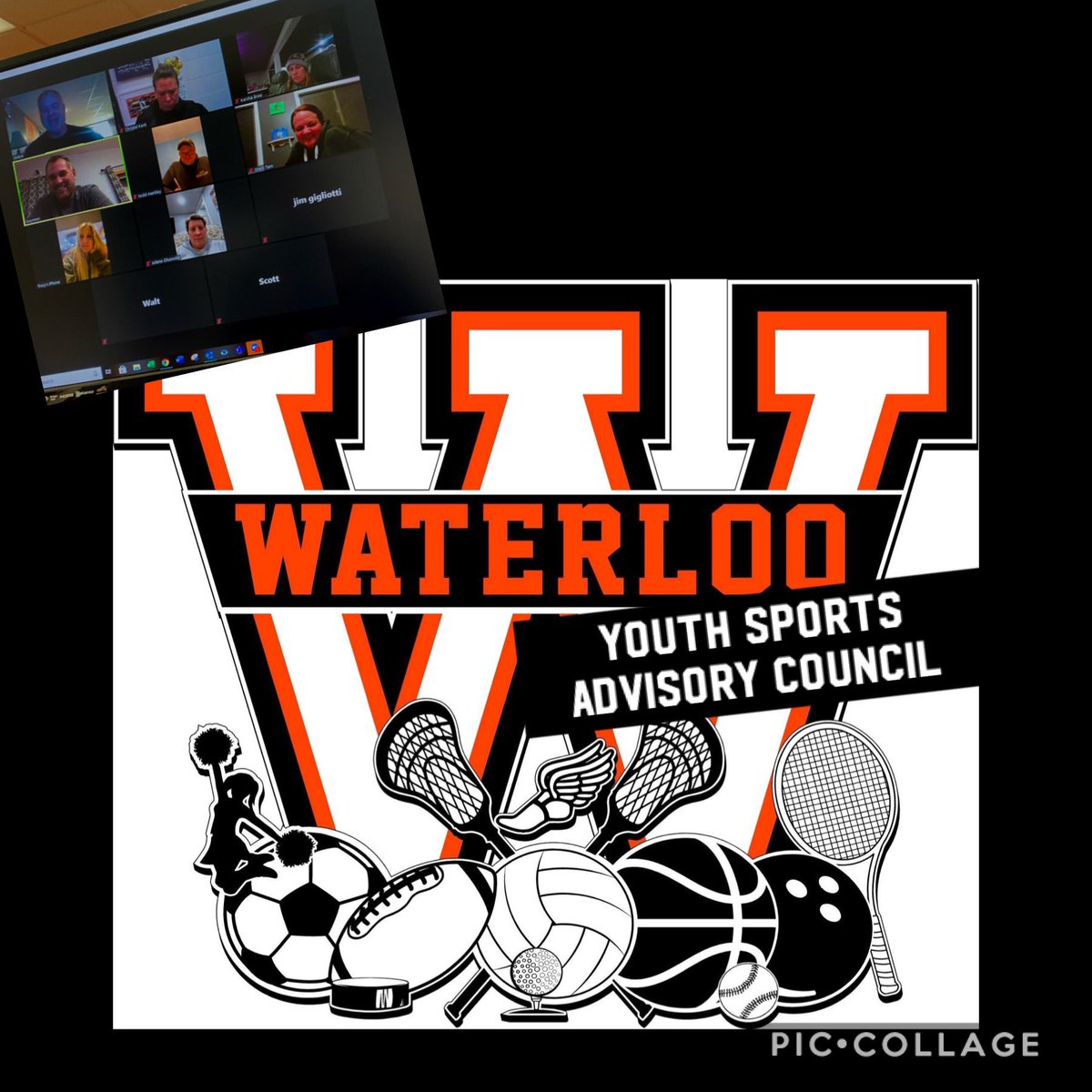 Waterloo Youth Sports Advisory Council...Little League, Waterloo Goal Club, Youth 🏈 &amp; Cheer, Waterloo Community Center, Youth 🥍 , Waterloo CSD Health/PE Dept, Varsity coaches &amp; community members.Everyone coming together for a common goal...our youth athletes &amp; sports programs!