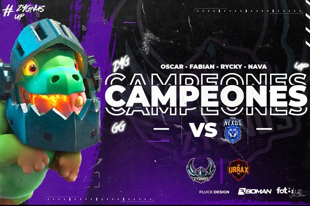 [#ClashRoyale] #RESULTADOS

Hoy jugamos la final de la <a href="/UrraxCup/">Urrax Cup</a> demostramos Gran dominio ante nuestro rival y salimos victoriosos, se agradece a la organización de la liga y a nuestros jugadores tuvimos nuevamente a <a href="/OscarOlCR/">Oscar Olmos</a> imparable
A por todo lo que se viene

#ZygnusUP💜