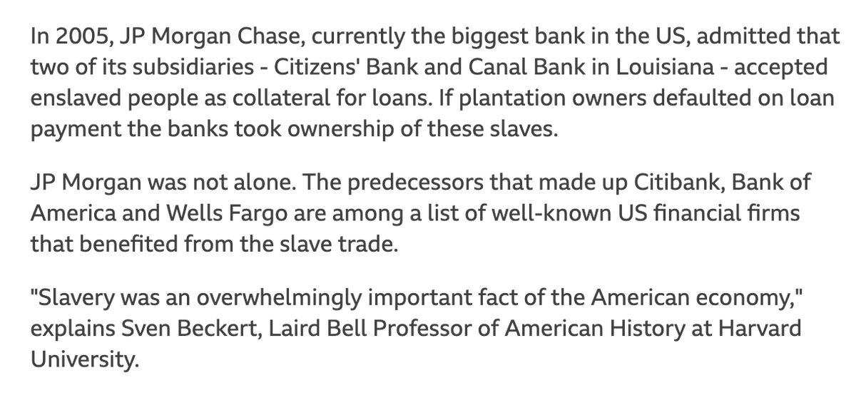 Your bank? You guessed it! Built on racisms!  https://www.bbc.com/news/business-49476247