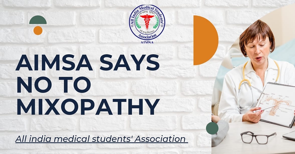 official_aimsa's tweet photo. AIMSA Say No To Mixopathy @MoHFW_INDIA @PMOIndia @drharshvardhan @narendramodi @NMC_IND @aajtak @abpnewshindi @htTweets @DainikBhaskar @ndtv @the_hindu @BBCHindi @OfficeofJPNadda @JPNadda @RahulGandhi https://t.co/H5j1YeW1Ju