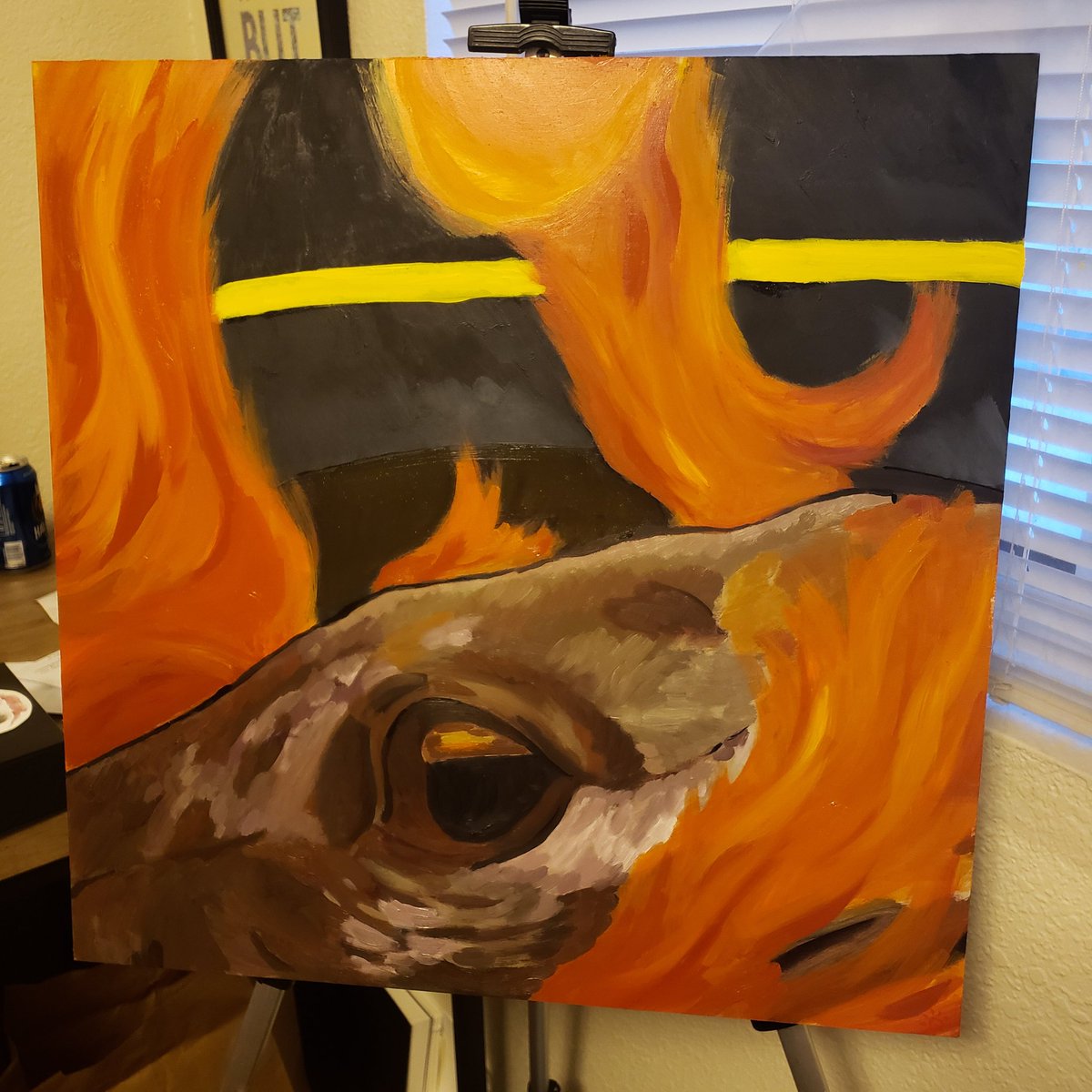 bogwizzerd's tweet image. My contribution to this month's prompt for the #YearInStudies, Heat

This piece serves as a small ode to warm tones, well-kindled flames, and the logs we sacrificed along the way.