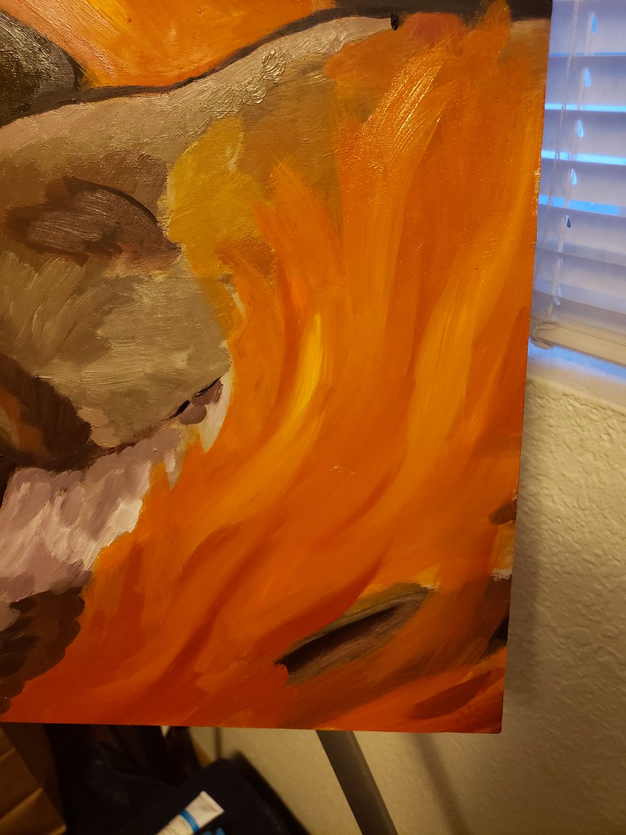 bogwizzerd's tweet image. My contribution to this month's prompt for the #YearInStudies, Heat

This piece serves as a small ode to warm tones, well-kindled flames, and the logs we sacrificed along the way.