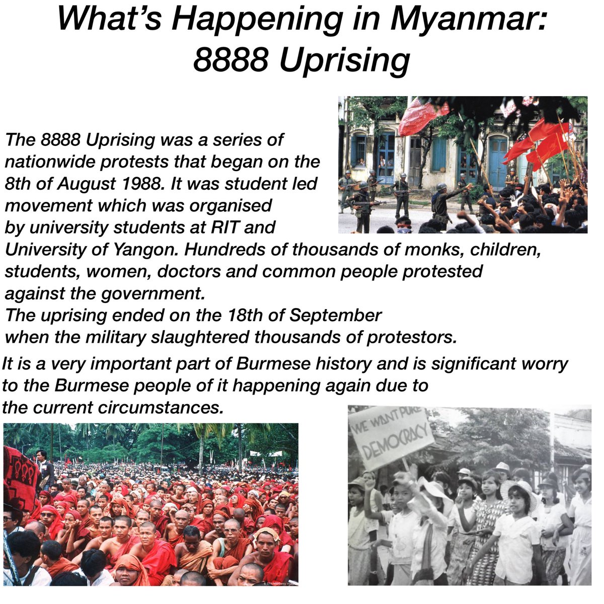 What’s Happening in Myanmar: An Informative Thread