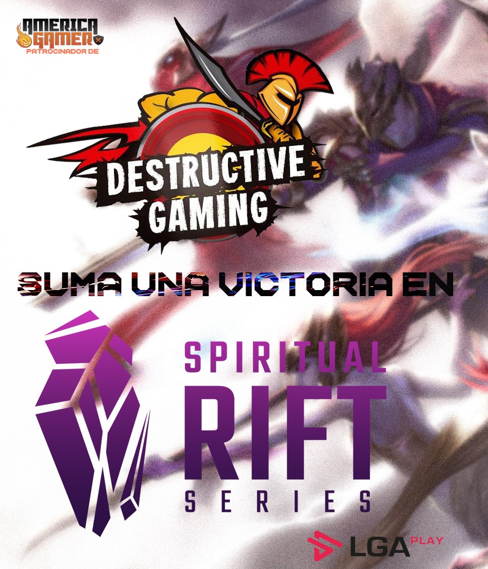 DestGVE's tweet photo. 3er Juego del #SpiritualRiftSeries #SRS de la mano de @LGAplay ganando el partido en contra de @6RGaming, GG WP y sigan de cerca que se acerca los juegos finales y venimos a por todo! https://t.co/ALRQMUnmYI