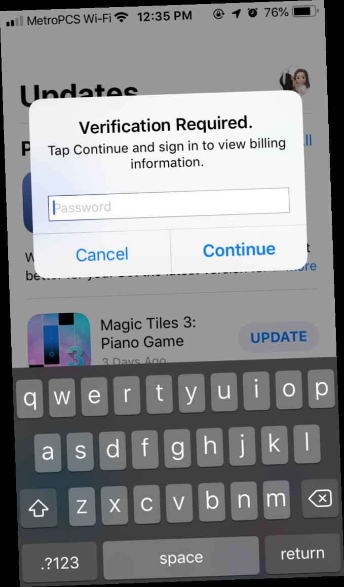 wont let me download metropcs app / Twitter