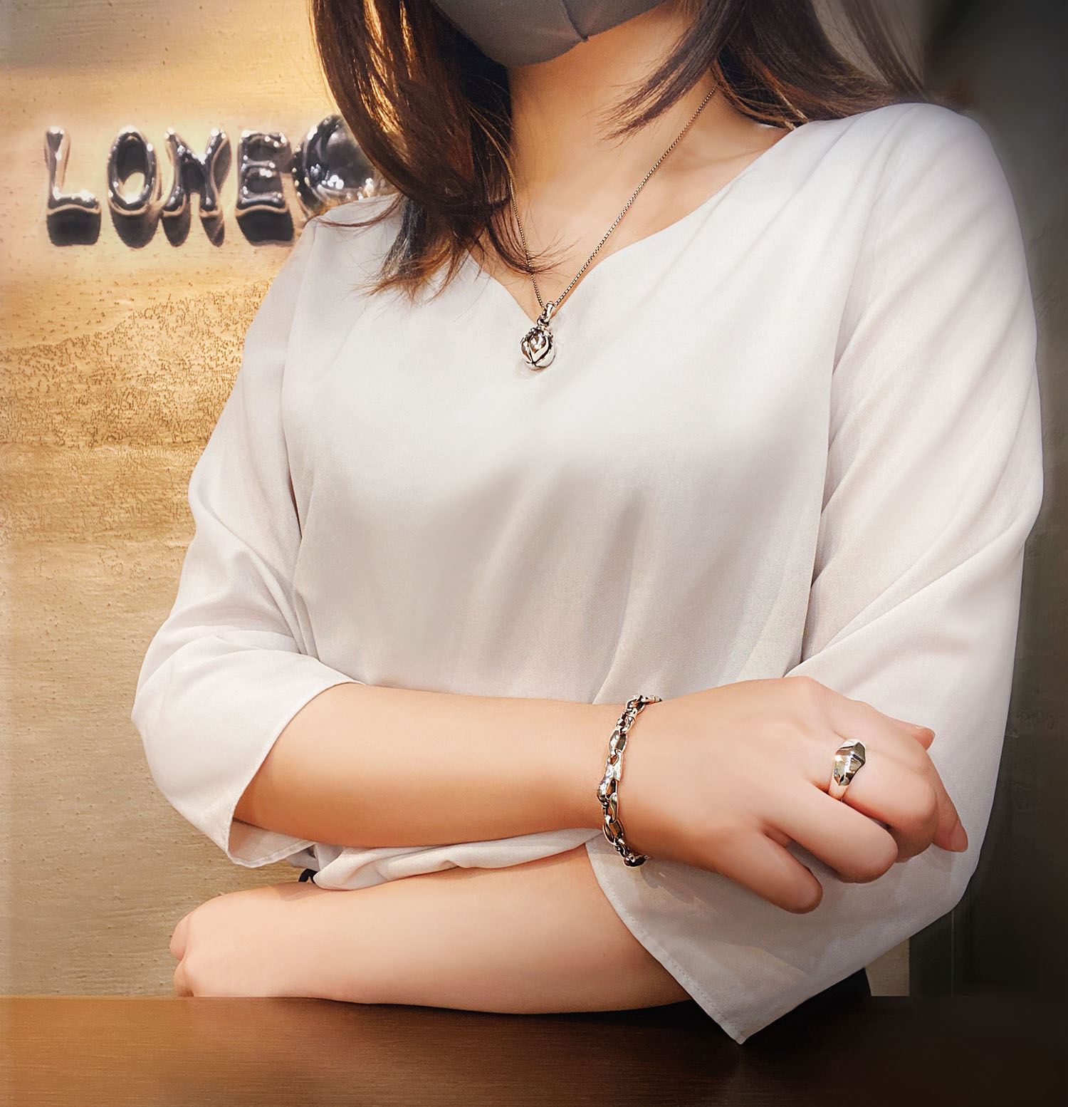LONEONES ロンワンズ ディープロンギングブレスレット ミディアム 925-
