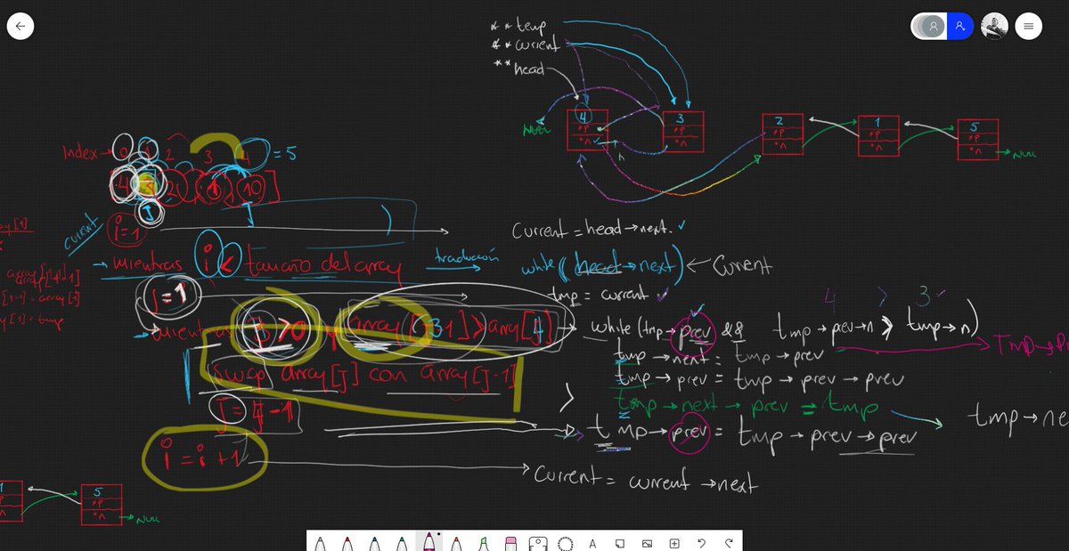 JulianMendezw's tweet image. This happening when you try to sort a double linked list 🤪#cisfun #100DaysOfCode @looperdesignco