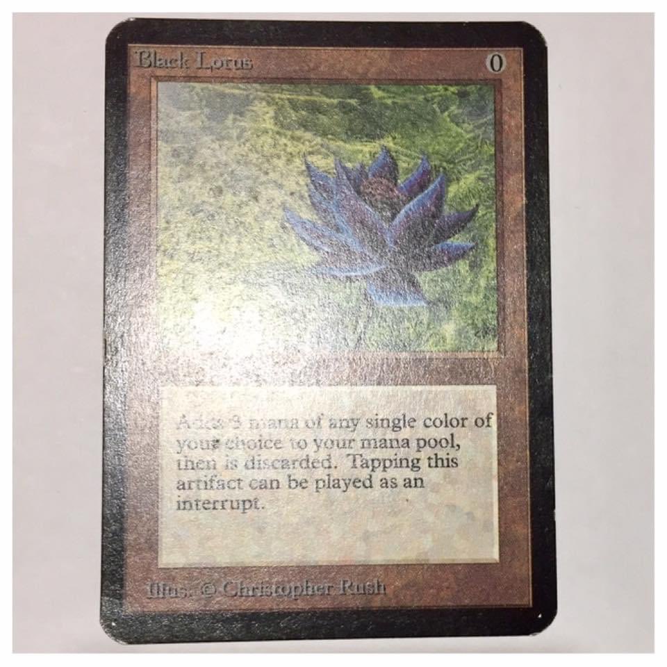 4 years ago today I picked up this beautiful Alpha Black Lotus to complete my Alpha set. My my has this little flower flourished since. Sadly, due to recent events, she is now retired - never to “Tap for 3” ever again... sigh...