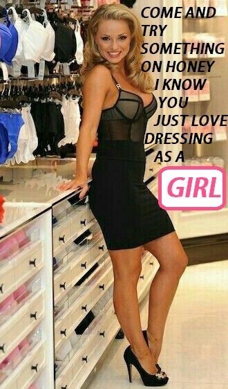 Just your typical womens clothes shop sissy tgcaption Author signed.
