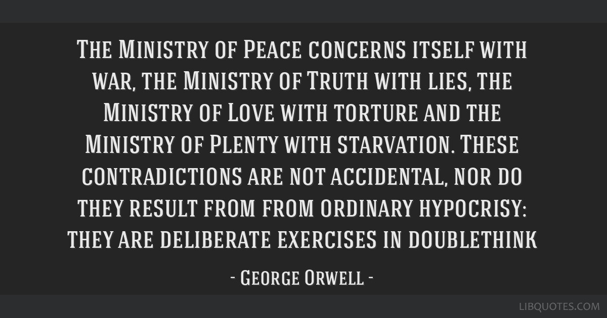 1/ ThreadIn George Orwell’s 1984, the Ministries of Oceania are satirically responsible for perpetuating the exact opposite of what they purport. Likewise, every aspect of the COVID pandemic response has facilitated the opposite of that for which it was supposedly intended.