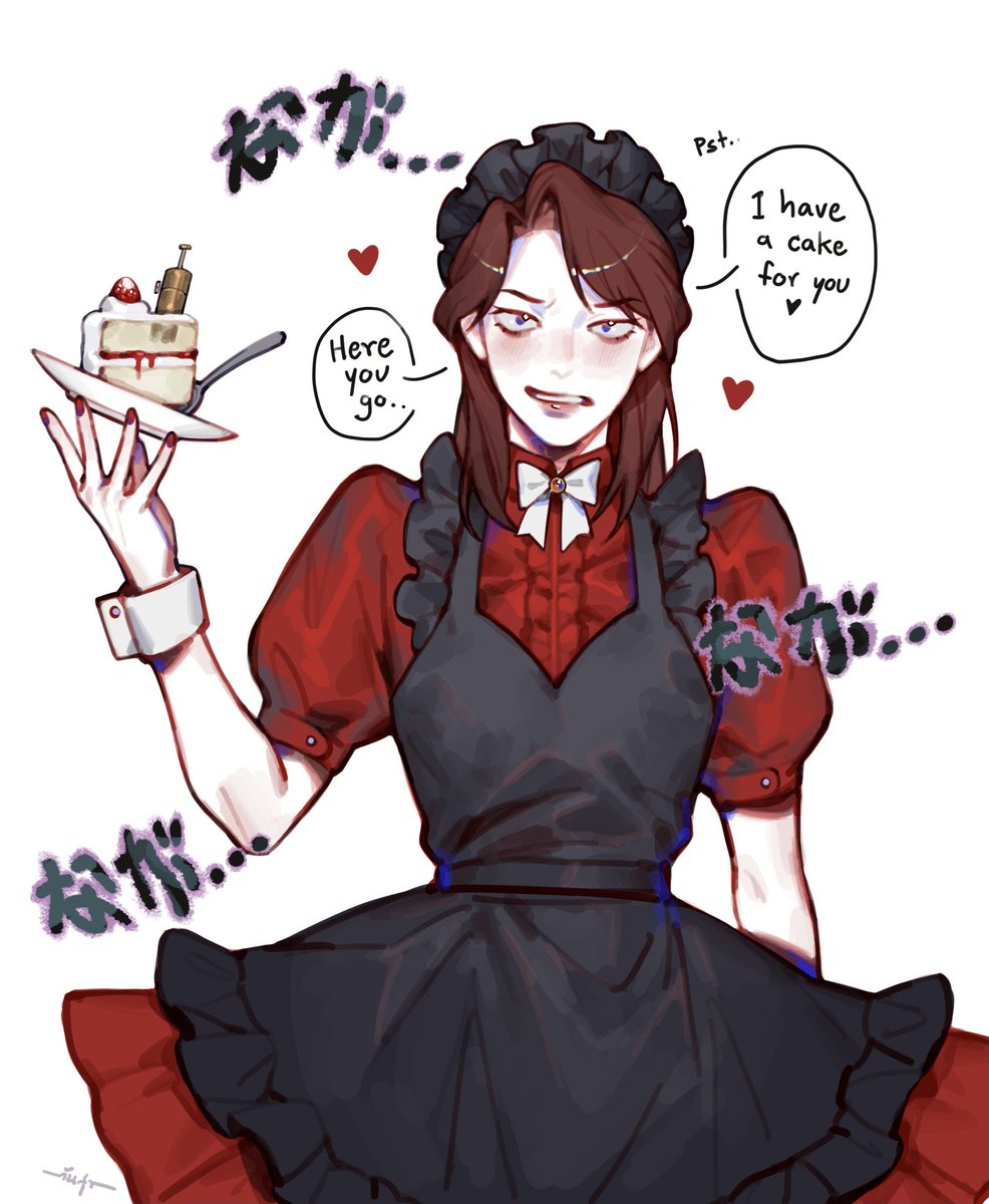 I'v seen this Ichijou maid outfits from 
@_Cinnamonpie_ 
so cute?? I'm gonna cry
#fkmt版深夜の真剣お絵描き60分一本勝負 
#一条聖也 
