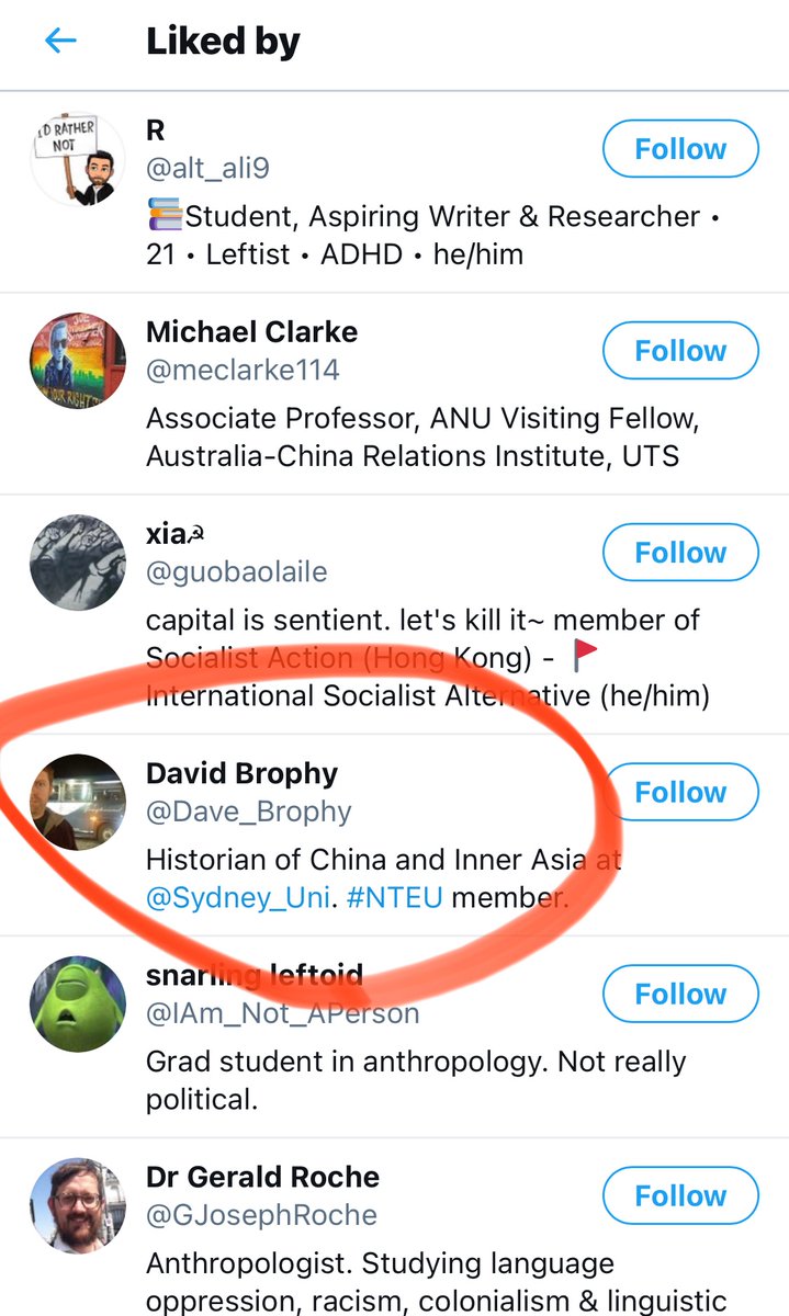 haha guess who popped up among this ghoul's likes?"one of the good ones"