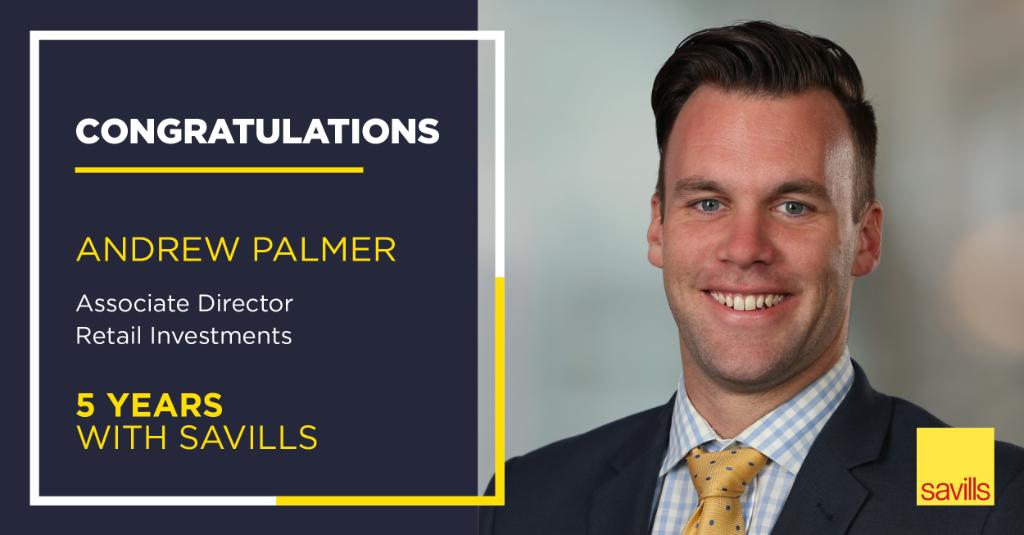 SavillsAus's tweet image. We would like to congratulate Andrew Palmer on achieving a very special milestone - 5 years length of service with Savills. #LOS #milestone #lengthofservice #congratulations #anniversary