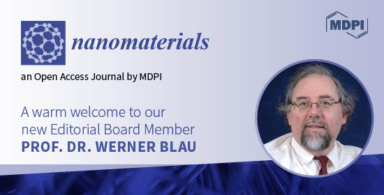 Nano_MDPI's tweet photo. 👏👏A warm welcome to our Editorial board member - Prof. Dr. Werner Blau
He comes from School of Physics and CRANN / AMBER, Trinity College Dublin, Dublin 2, Ireland.
Come to join us and see more details at https://t.co/SnJyBch0zr https://t.co/nH9KaDYFRL