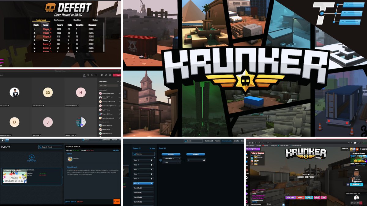 te_app's tweet photo. It was an awesome #tournament of @krunkerio hosted by @VGroupEcommerce!
 
#Congratulations to our winners!! 🏆 https://t.co/E0flroR487