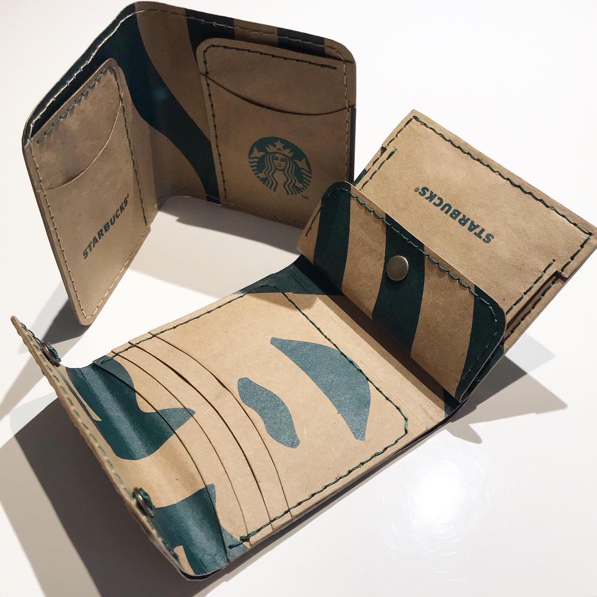 スタバ紙袋リメイク スタバ紙袋リメイク
