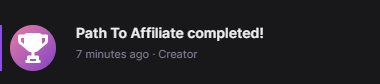 CocoaBocoa_'s tweet photo. I've been streaming on and off for years now, I've NEVER been more excited or proud of myself. Thank you to anyone who may see this, or any of my stream notifications and came out to say hi. I owe you the world. <3 #twitchaffiliate https://t.co/kKfdsFqYaf