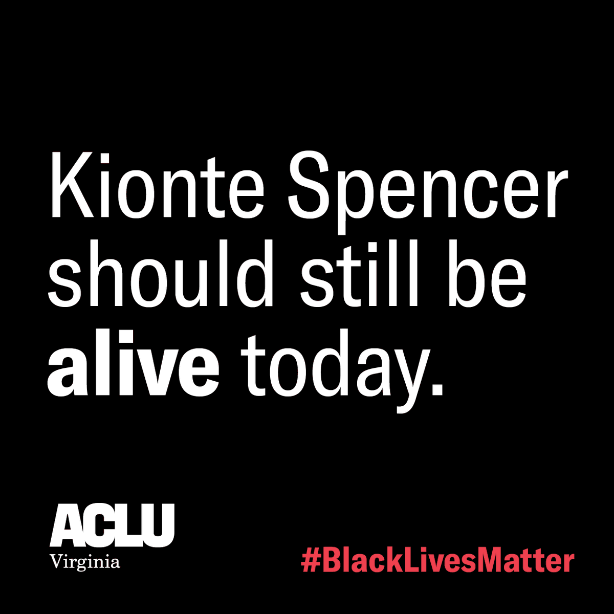 In 2016, 18-year-old Kionte Spencer was shot dead by Roanoke police. Today, we still don't know the officers' names. His loved ones are still waiting for answers for his death.

Black youths deserve to grow up. Pass SB 1440 to hold police accountable NOW: bit.ly/HoldPoliceAcco…