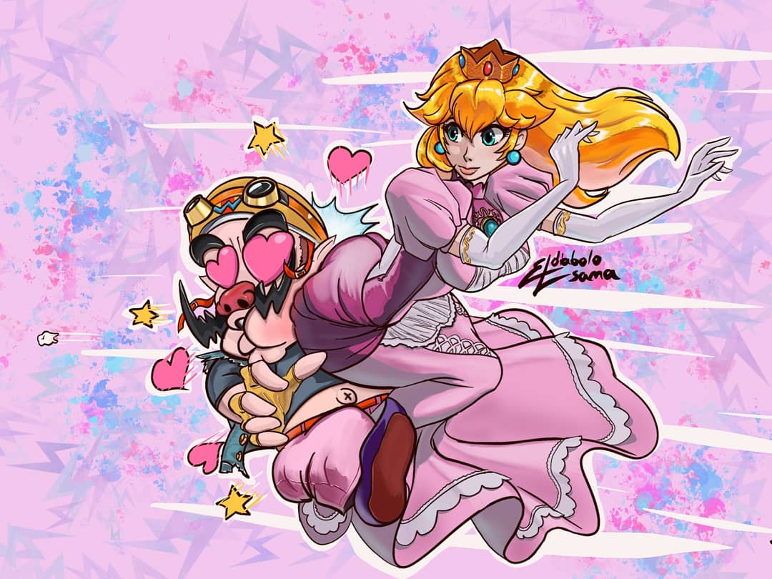 wario and peach