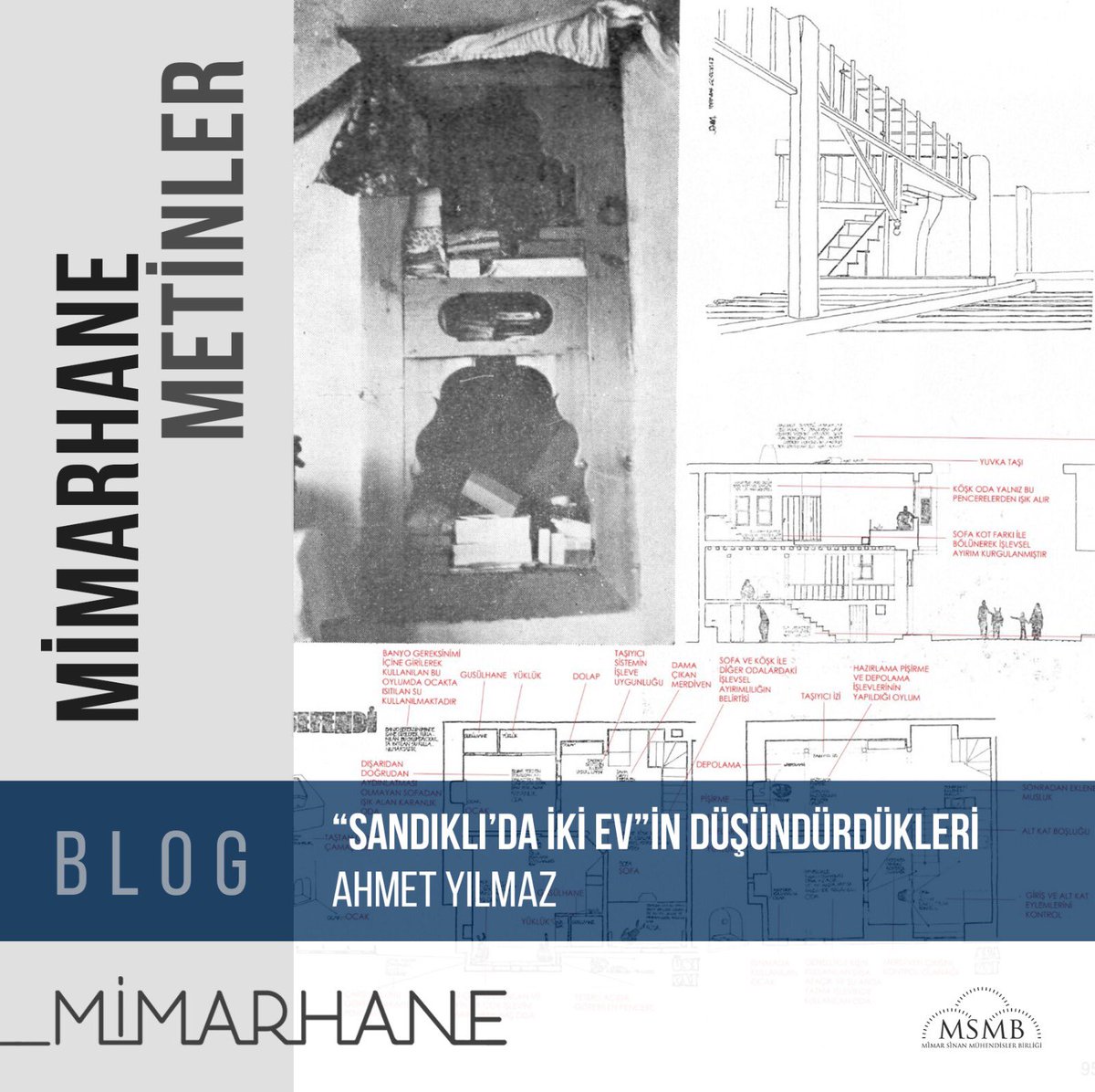 Ahmet Yılmaz’ın Mimarhane/Blog için hazırladığı “Sandıklı’da İki Ev”in Düşündürdükleri başlıklı yazı blog sayfamızda yayınlandı. Aşağıdaki linkten ulaşabilirsiniz.🌿

mimarhane.org/sandiklida-iki…

<a href="/mimarahmety/">ahmetyılmaz</a>