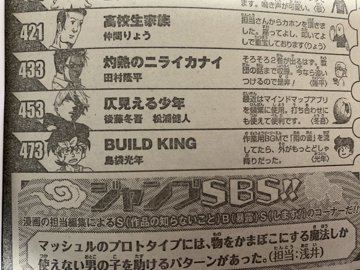 しまぶーの新連載 Build King ビルドキング が第10話にして掲載順ドベに驚く週刊少年ジャンプクラスタ Togetter しまぶーの新連載 Build King ビルドキング が第10話にして掲載順ドベに驚く週刊少年ジャンプクラスタ Togetter