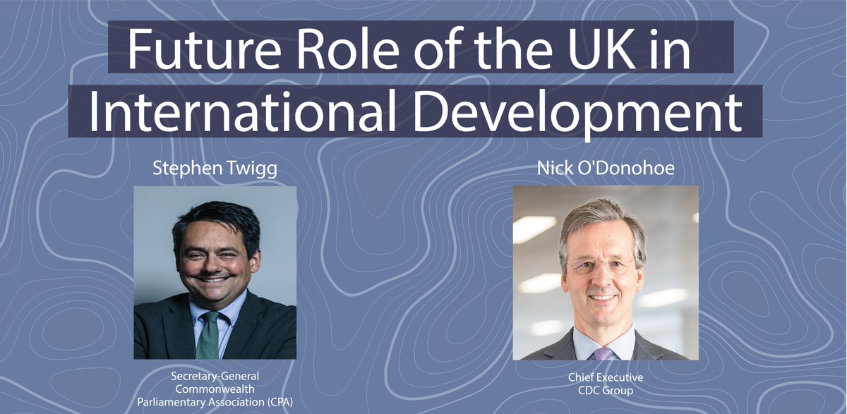 Future Role of the UK in International Development 

Speakers for this panel:

✶ @StephenTwigg - Secretary-General, Commonwealth Parliamentary Association (CPA)
✶ <a href="/nickodonohoe/">Nick O'Donohoe</a> - Chief Executive, CDC Group

Get your ticket now: fixr.co/event/929519667