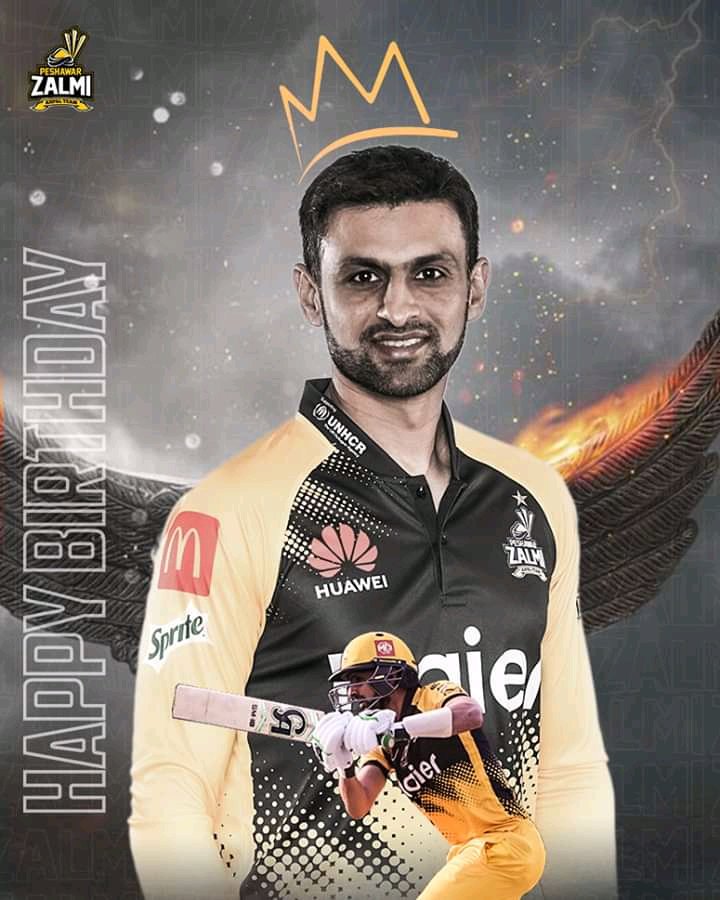 Happy birthday  . Shoaib Malik 