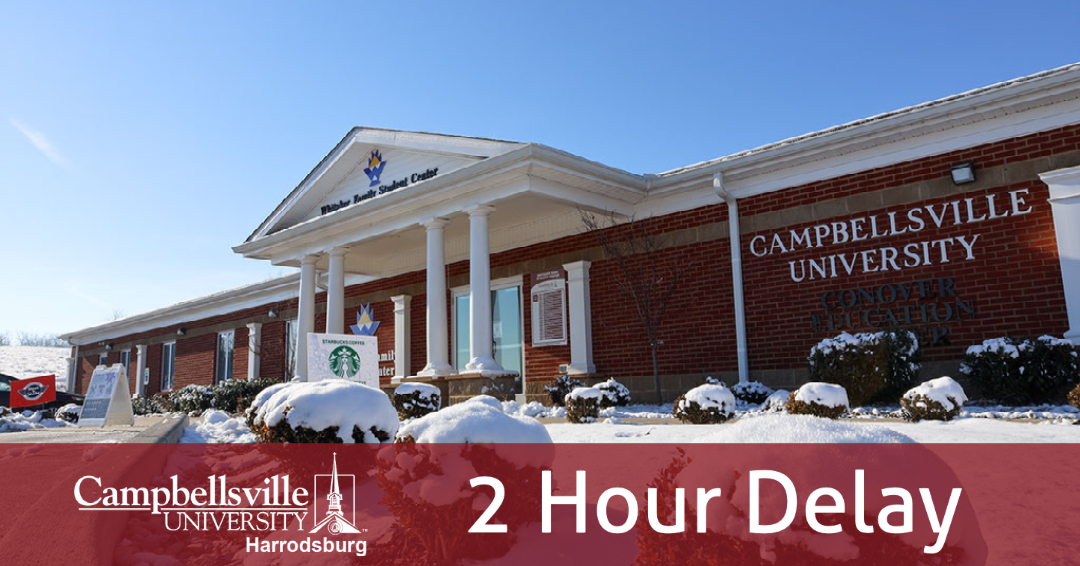 Due to weather, CU Harrodsburg will operate on a 2 hour delay today. Offices and in-person classes will open/begin at 10am.