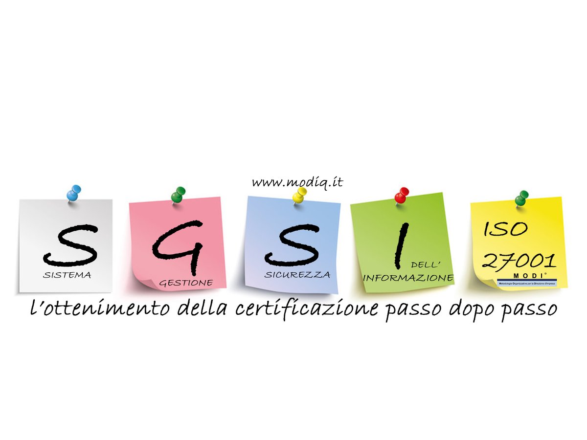 MODIQ's tweet photo. Modi si propone per la #consulenza utile ad applicare i requisiti fondamentali della ISO 27001:2017.
Chiedi info sul servizio completo per supportare la tua azienda nell’ottenimento delle certificazioni in ambito Qualità, Sicurezza, Ambiente, Sicurezza Dati e Organizzazione. https://t.co/uMeRjSer1H