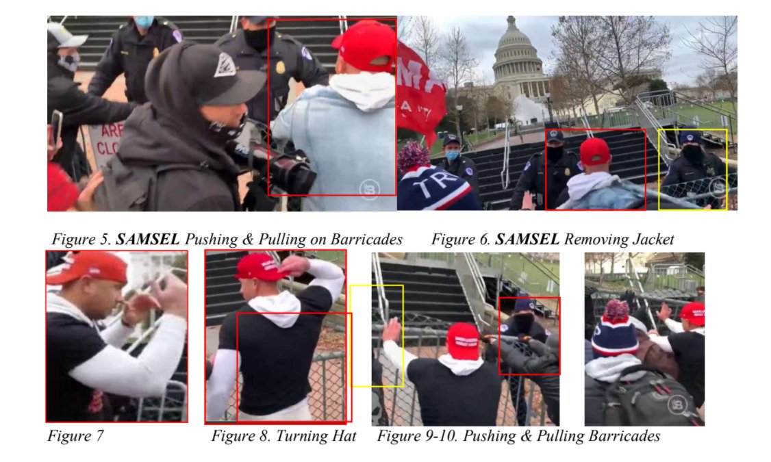 The FBI says Ryan Samsel, of Bristol PA, was in a mob that assaulted a Capitol police officer in a confrontation at a barricade. "We don't have to hurt you," Samsel said, according to the officer. "Why are you standing in our way?"The officer later blacked out, was hospitalized.