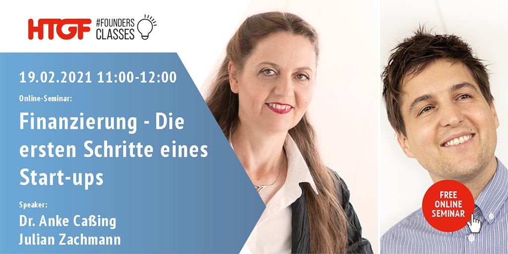 HTGF's tweet photo. Die ersten Schritte eines Start-ups🚀
Beginnend mit der Frage: Wer investiert in meine Unternehmung?
Diese und weitere Fragen werden am 19.02. | 11:00 – 12:00 Uhr in der #FoundersClasses mit Dr. Anke Caßing und Julian Zachmann besprochen. 
Anmelden ➡ https://t.co/ayTe4ha82C https://t.co/Mw37GQU3Kh
