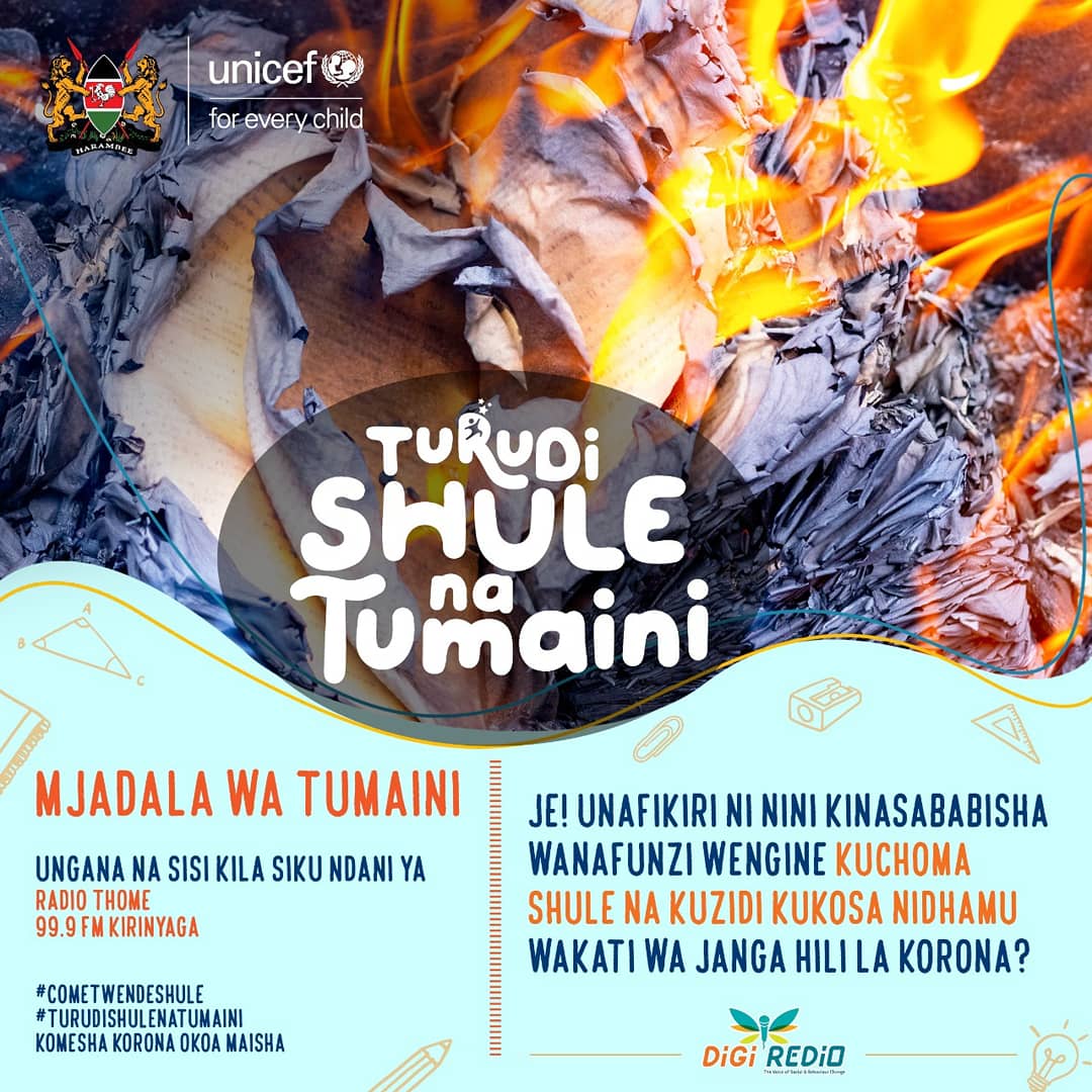 thome_radio's tweet photo. Atìrìrì? Ureciria gìtùmi gia ciana imwe gucina mathukuru na wanganu mùingì ihinda-inì rìrì rìa Corona nì kìrìkù?

#TurudiShuleNaTumaini 
#cometwendeshule 
#komeshacoronaokoamaisha 

#radiothomefm 

@DigiRedio https://t.co/e0GFqChoFn