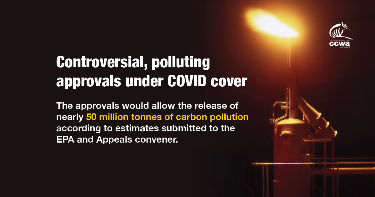 These approvals will deny clean energy jobs for West Australians while significantly increasing carbon pollution both here and overseas. In both cases, renewable energy options could have been developed instead of gas, and this would have delivered many more jobs for WA. 3/3
