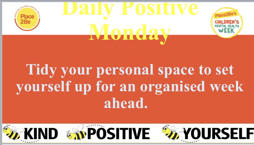 Today marks the start of #ChildrensMentalHealthWeek 
We will be starting each day with a positive message from our PlanBee ambassadors to help with online learning. 🐝 @BelmontAcad01 <a href="/Place2BeScot/">Place2Be Scotland</a>