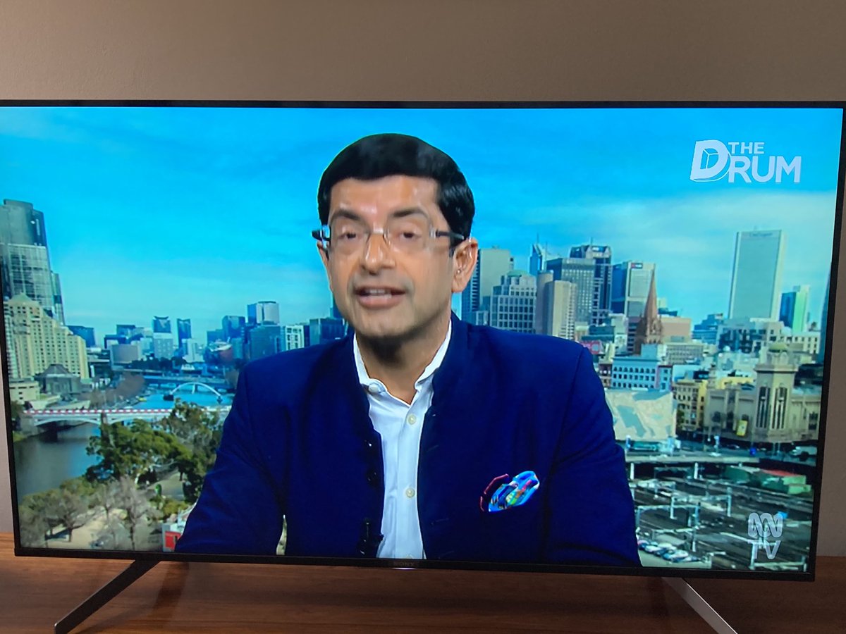 As usual ⁦@shitijkapur⁩ ⁦@unimelb⁩ erudite as ever on ⁦⁦<a href="/ABCthedrum/">ABC The Drum</a>⁩ commenting on aus response to #covid and importance of respect for science #leadership