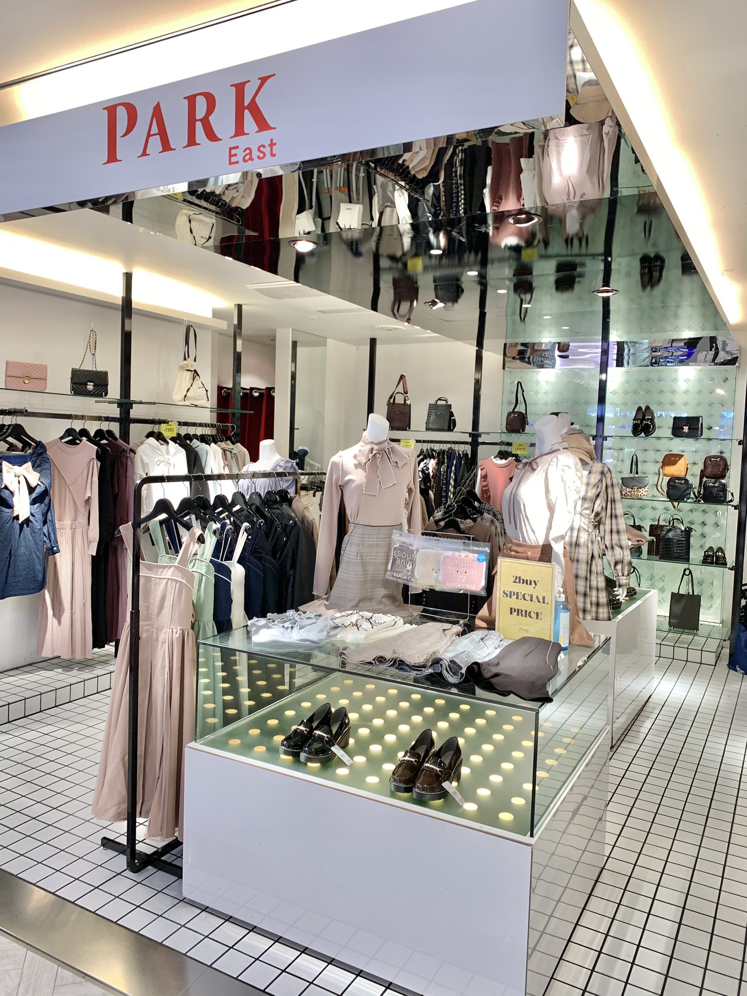 Shibuya109 4階 Park East 今日からopenの Park East は3月末までの期間限定だよ 低価格で可愛いお洋服がたくさん T Co J5of1gguno Twitter