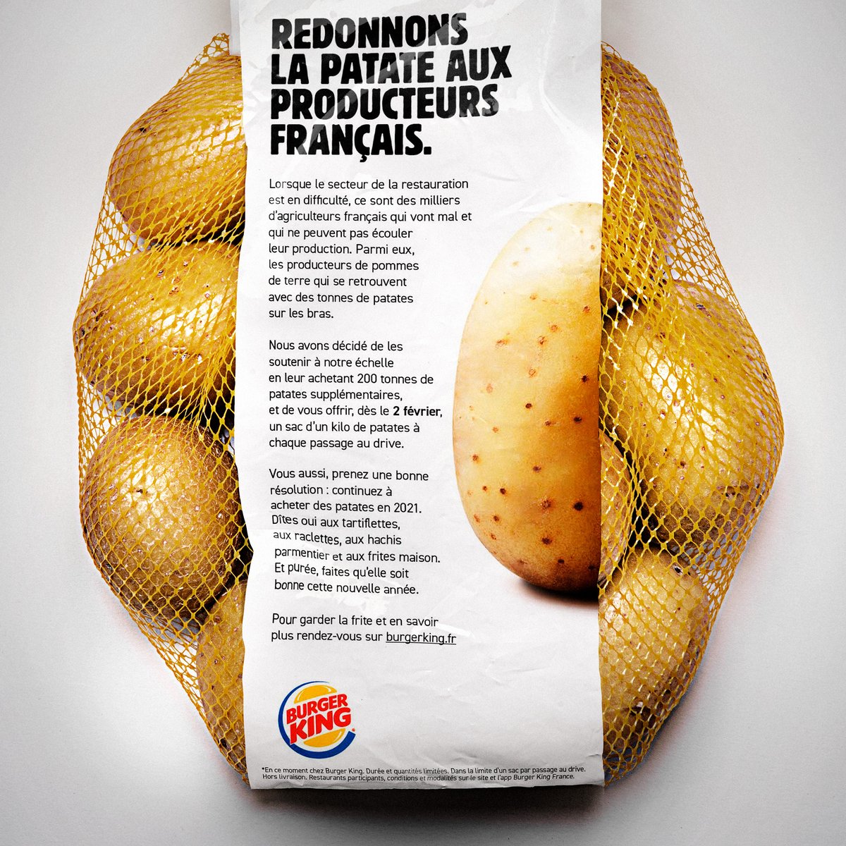 BUZZMAN_TIME's tweet image. .@BurgerKingFR va offrir un kilo de patates à chaque client 😍💪🏼