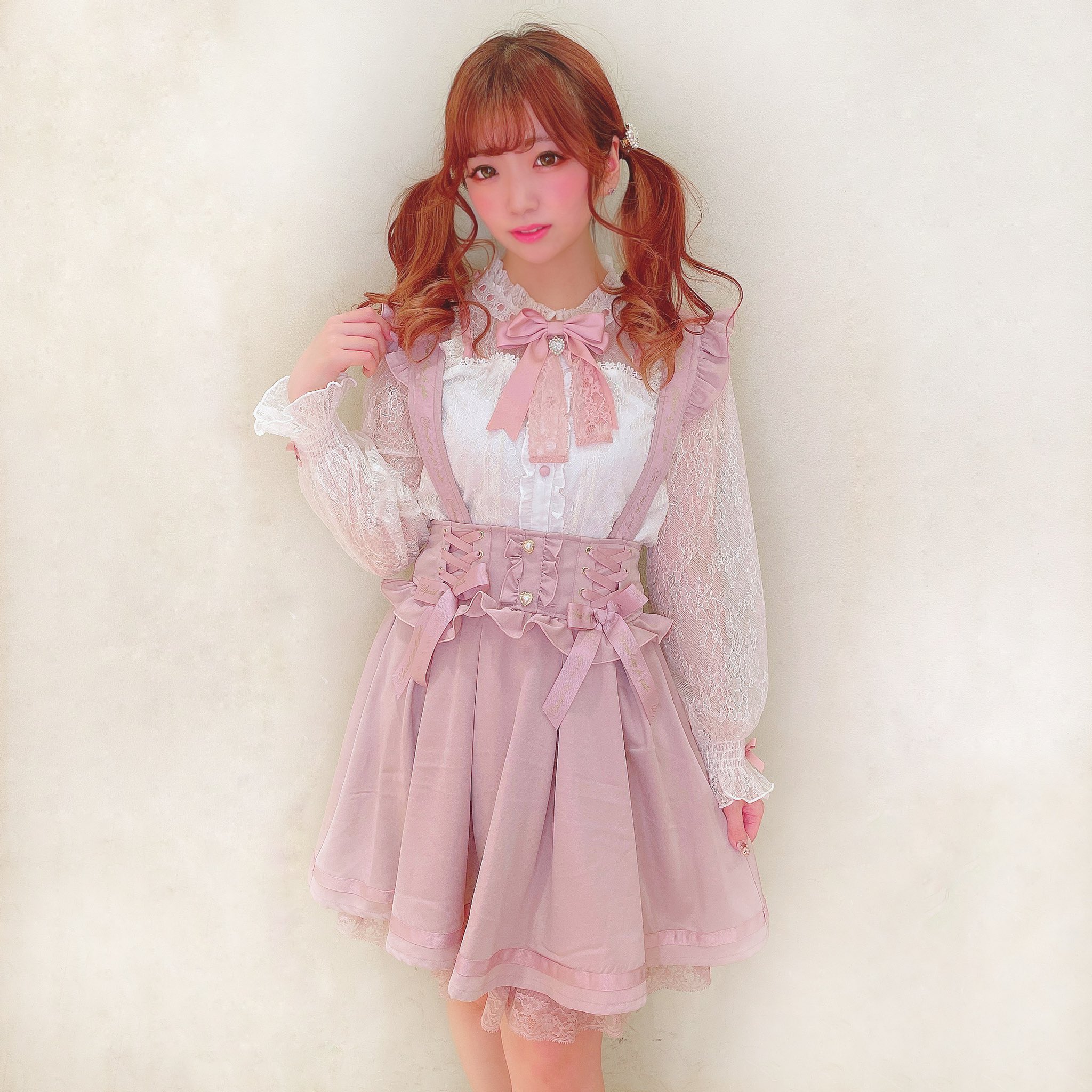 LIZLISA ポンポンリボンレースヨークニットトップス トップス LIZLISA ポンポンリボンレースヨークニットトップス トップス