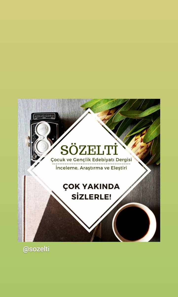 SÖZELTİ çocuk ve gençlik edebiyatı inceleme, araştırma ve eleştiri dergimiz yarın çıkıyor.