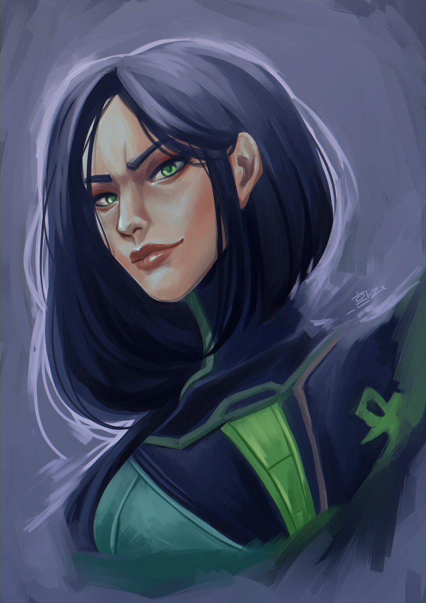 _hwanzx's tweet photo. Did a color practice today, drawing Viper with long hair hahah.
Im wanted to do Yoru next- idk maybe with undercut or else?

#VALORANT #ValorantArt #VALORANTfanart https://t.co/6K1yX5icHG
