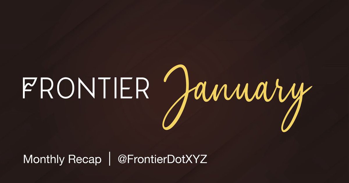 FrontierDotXYZ's tweet photo. Frontier January Recap 

🌟Major Highlights 🌟

- $FRONT backed Stablecoin $USDF1 goes live
- Grants from Algorand Foundation 
- KuCoin Listing
- BSC goes live in Frontier Applications 
- 1.3M TVL in the FRONT-BNB pool on PancakeSwap

Read the recap: https://t.co/AapFv6HnyS https://t.co/GZF4GYX5NI