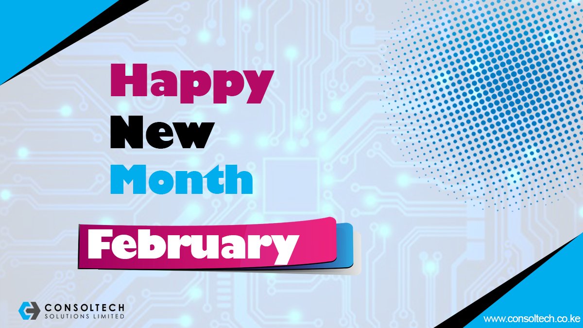 wearesolutions's tweet photo. Cheers to an awesome and interesting month ahead and thank you for choosing Consoltech Solutions Ltd for all your IT solutions. Happy New Month #February2021
#Consoltech #mondayvibes #Happynewmonth #MondayMotivation https://t.co/raIBPMwDOO