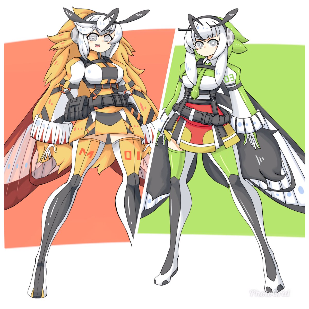 マイナー昆虫の擬人化をすると検索汚染出来ることが最近わかった 汐招のイラスト