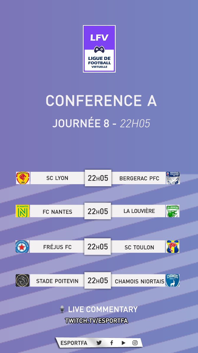 LIGUE DE FOOTBALL VIRTUEL tweet media