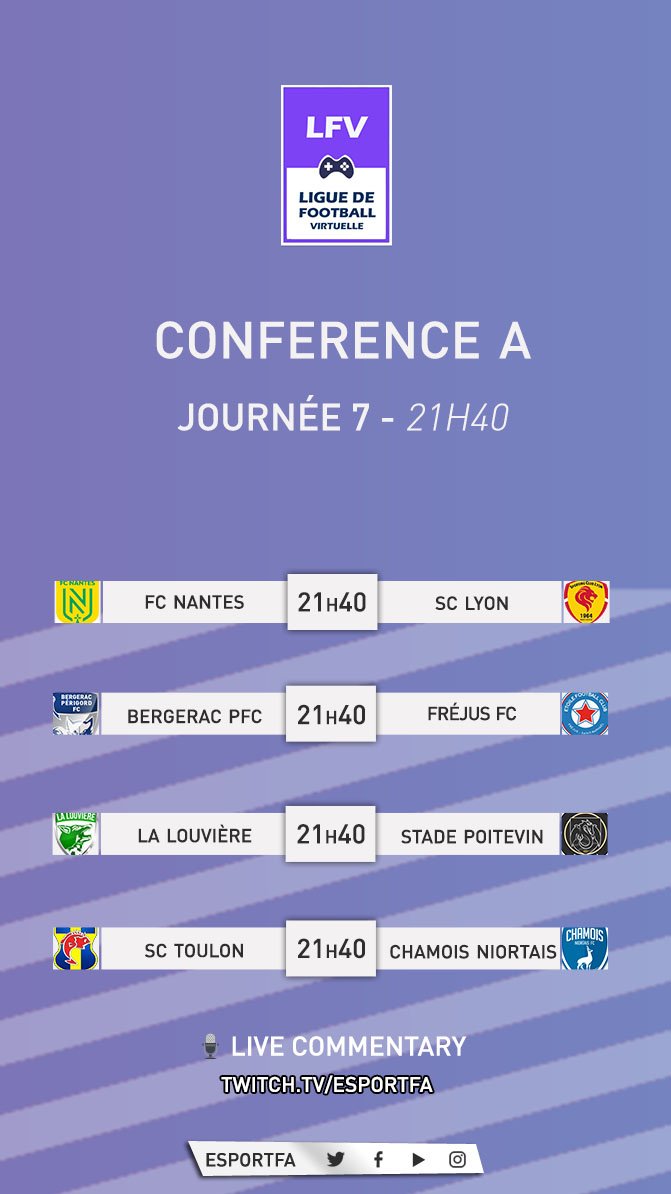 LIGUE DE FOOTBALL VIRTUEL tweet media