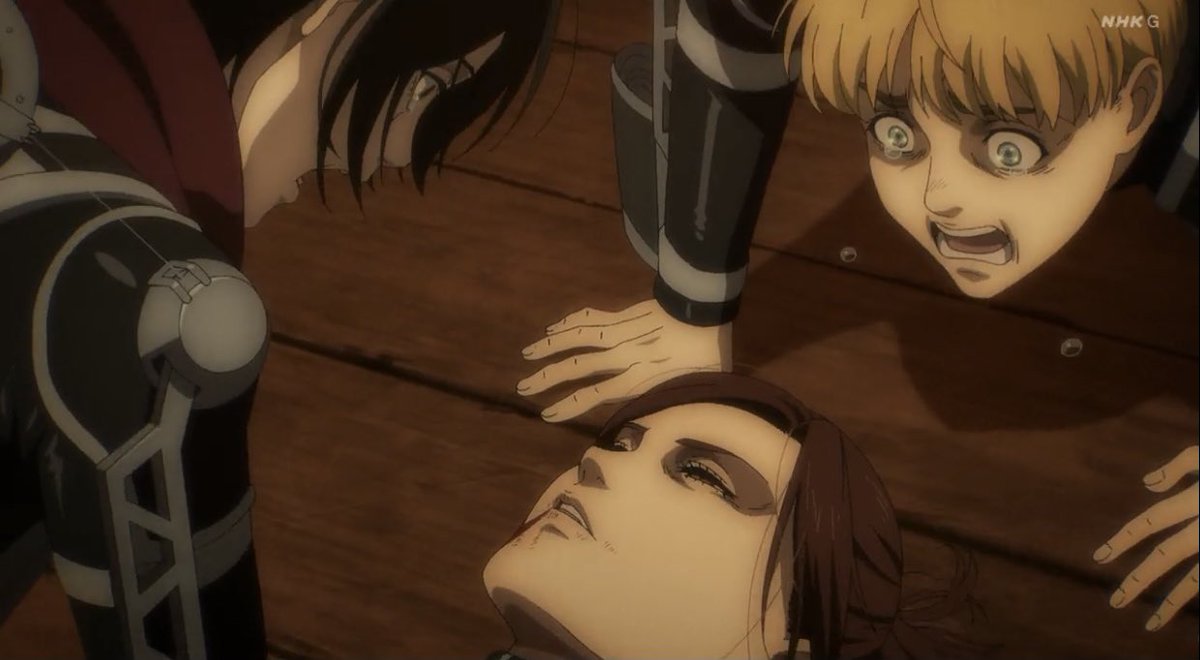 ____to0_'s tweet photo. #AttackOnTitans4
Mr. Isayama wanted to kill Sasha previously .. That time has come .. Sasha died in an easy and shocking way with a crazy girl's gun https://t.co/gNIjoP6xdZ