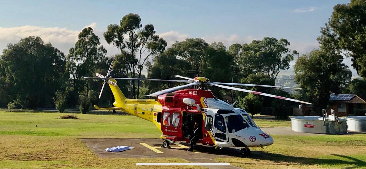 WRHS_official's tweet photo. 3 urgent Inter-Hospital Transfers flown today 🚁 Our Westpac #RescueHelicopter crew flew to the following locations 👉🏻 #Coolah, #Tamworth, #Bonalbo, #Lismore, #PortMacquarie and #Newcastle. https://t.co/hH9M8GRfAx