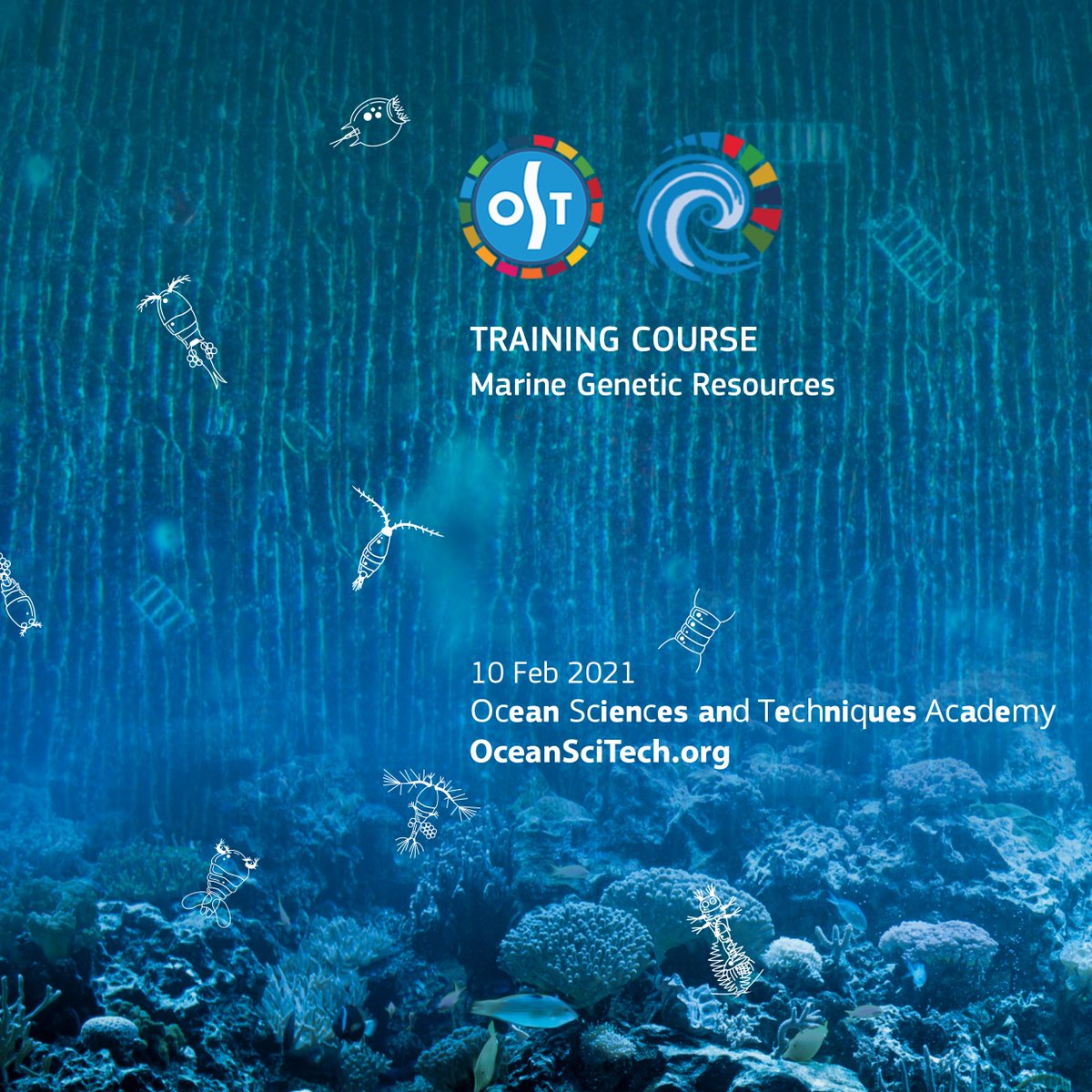 Registration Now Open
Marine Genetic Resources Training Course
Submit your application before 8 Feb,2021 to take part:
cutt.ly/ykinqH0
البرنامج التدريبي "الموارد الوراثية البحرية"