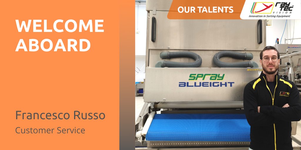 Raytec_Sorting's tweet photo. We are pleased to introduce our new member of the After-sales Department: ๐๐ฟ๐ฎ๐ป๐ฐ๐ฒ๐๐ฐ๐ผ ๐ฅ๐๐๐๐ผ.
We are more and more committed to improving our service with a prompt and effective reply close to the customer's needs.
#RaytecVisionTeam #WeAreRaytec https://t.co/wvwdQO4cZg
