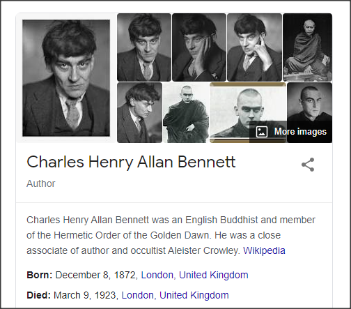 Golden Dawn’s members included notables such as Mina Bergson, W.B. Yeats, Allan Bennett (one of the first Westerners to become ordained as a Buddhist monk), Sarah Allgood (stage and film actress), Sax Rohmer (novelist), and Bram Stoker (author of “Dracula”).